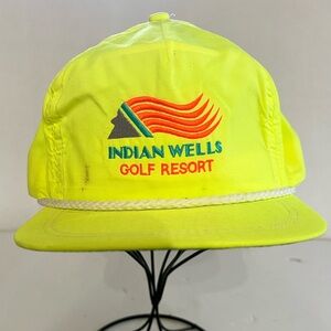 Vintage Bright Indian Wells Golf Resort Nylon Rope Hat